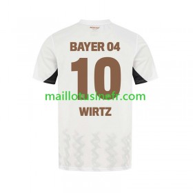 Maillot de Foot Bayer 04 Leverkusen Florian Wirtz 10 Extérieur 2024-25